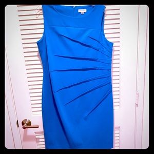 Calvin Klein Starburst Sheath Dress Turquoise